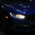 2016-2021 Honda Civic LED Strip Factory Style Projector Headlights (Chrome Housing/Clear Lens)