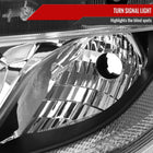 2016-2021 Honda Civic LED Strip Factory Style Projector Headlights (Chrome Housing/Clear Lens)