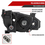 2016-2021 Honda Civic LED Strip Factory Style Projector Headlights (Chrome Housing/Clear Lens)