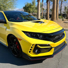 2016-2021 Honda Civic LED Strip Factory Style Projector Headlights (Matte Black Housing/Smoke Lens)