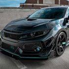 2016-2021 Honda Civic LED Strip Factory Style Projector Headlights (Matte Black Housing/Smoke Lens)