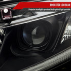 2016-2021 Honda Civic LED Strip Factory Style Projector Headlights (Matte Black Housing/Smoke Lens)
