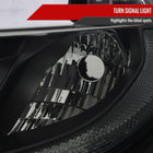 2016-2021 Honda Civic LED Strip Factory Style Projector Headlights (Matte Black Housing/Smoke Lens)