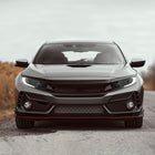 2016-2021 Honda Civic LED Strip Factory Style Projector Headlights (Matte Black Housing/Smoke Lens)