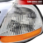 1996-1998 Honda Civic Coupe / Sedan LED Bar Factory Style Headlights (Chrome Housing / Clear Lens)