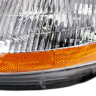 1996-1998 Honda Civic Coupe / Sedan LED Bar Factory Style Headlights (Chrome Housing / Clear Lens)