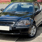 1996-1998 Honda Civic Coupe / Sedan LED Bar Factory Style Headlights (Chrome Housing / Clear Lens)