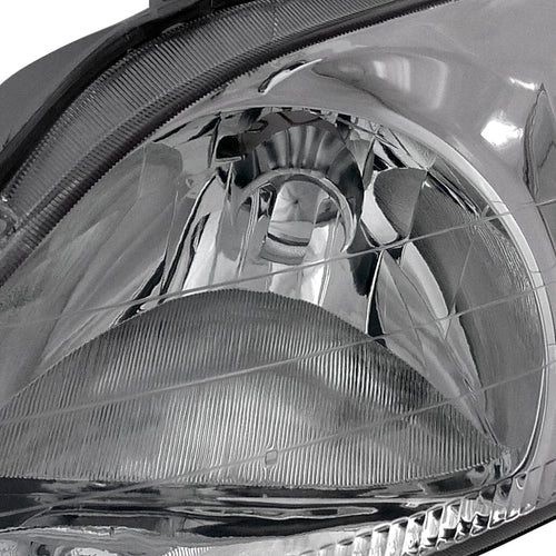 1996-1998 Honda Civic Factory Style Headlights (Chrome Housing / Clear Lens)