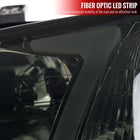 1996-1998 Honda Civic Coupe / Sedan LED Bar Factory Style Headlights (Chrome Housing / Smoked Lens)