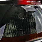 1996-1998 Honda Civic Coupe / Sedan LED Bar Factory Style Headlights (Chrome Housing / Smoked Lens)
