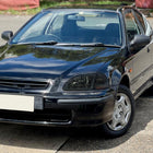 1996-1998 Honda Civic Coupe / Sedan LED Bar Factory Style Headlights (Chrome Housing / Smoked Lens)
