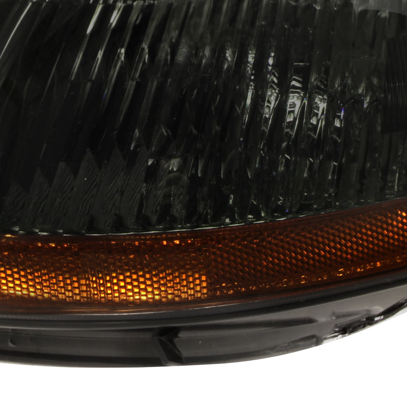 1996-1998 Honda Civic Factory Style Headlights - Chrome/Smoke Lens