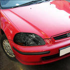 1996-1998 Honda Civic Factory Style Headlights (Chrome Housing / Smoked Lens)