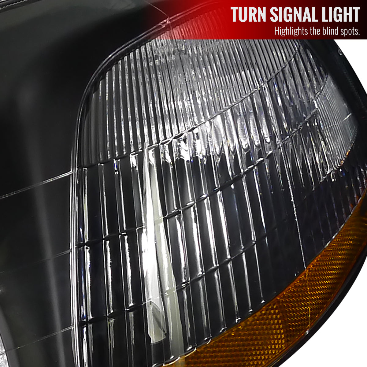 1996-1998 Honda Civic Factory Style Headlights (Matte Black Housing / Clear Lens)
