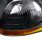 1996-1998 Honda Civic Factory Style Headlights (Matte Black Housing / Clear Lens)