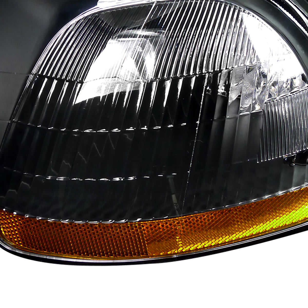 1996-1998 Honda Civic Factory Style Headlights (Matte Black Housing / Clear Lens)