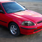 1996-1998 Honda Civic Factory Style Headlights (Matte Black Housing / Clear Lens)