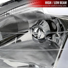 1999-2000 Honda Civic Coupe / Sedan LED Bar Factory Style Headlights (Chrome Housing / Clear Lens)