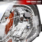 1999-2000 Honda Civic Coupe / Sedan LED Bar Factory Style Headlights (Chrome Housing / Clear Lens)