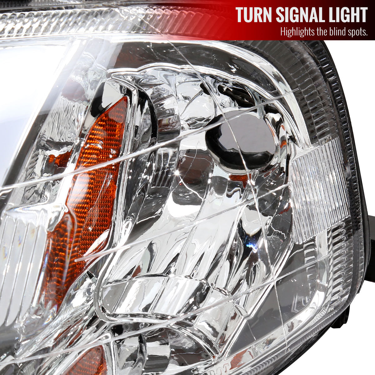 1999-2000 Honda Civic Coupe / Sedan LED Bar Factory Style Headlights (Chrome Housing / Clear Lens)