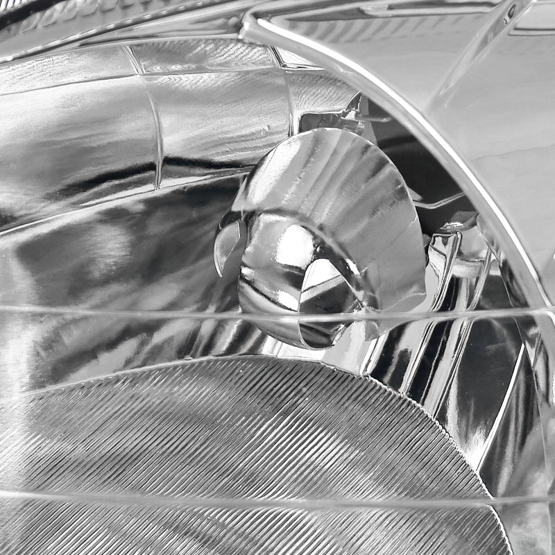 1999-2000 Honda Civic Factory Style Headlights (Chrome Housing / Clear Lens)