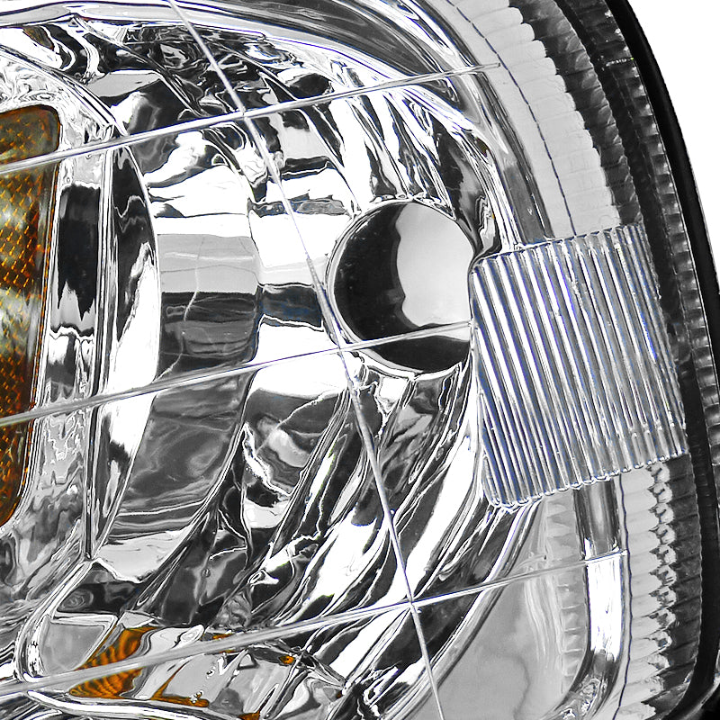 1999-2000 Honda Civic Factory Style Headlights (Chrome Housing / Clear Lens)