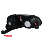 1999-2000 Honda Civic Factory Style Headlights (Matte Black Housing / Clear Lens)