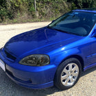 1999-2000 Honda Civic Coupe / Sedan LED Bar Factory Style Headlights (Chrome Housing / Smoked Lens)