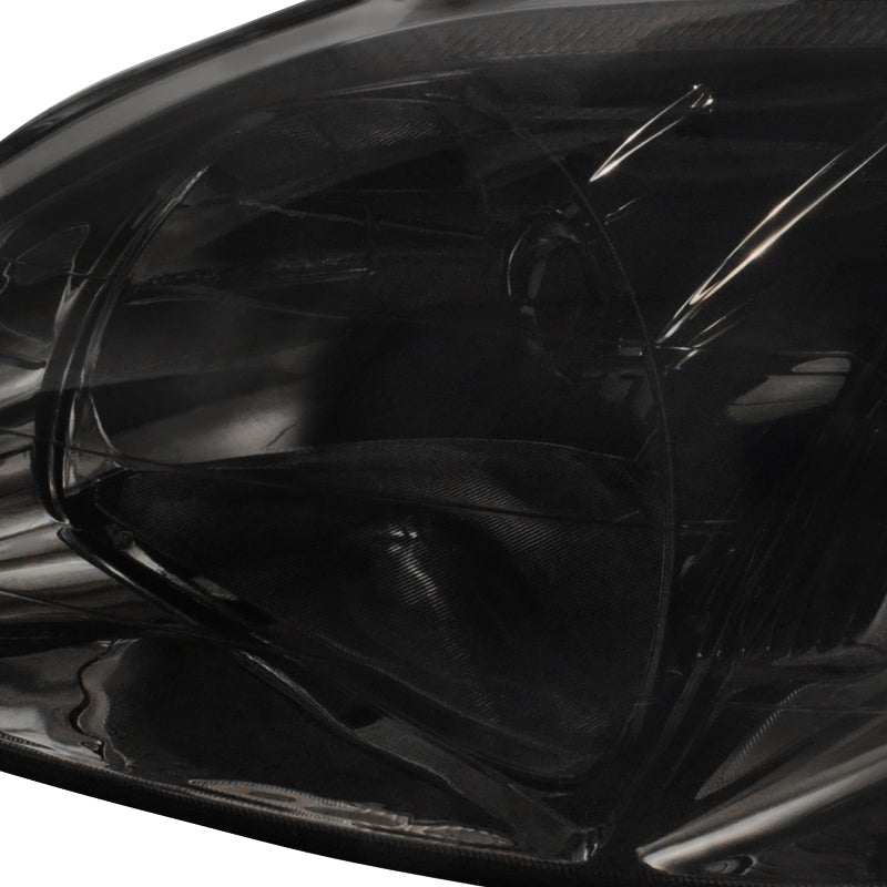 1999-2000 Honda Civic Factory Style Headlights (Chrome Housing / Smoked Lens)
