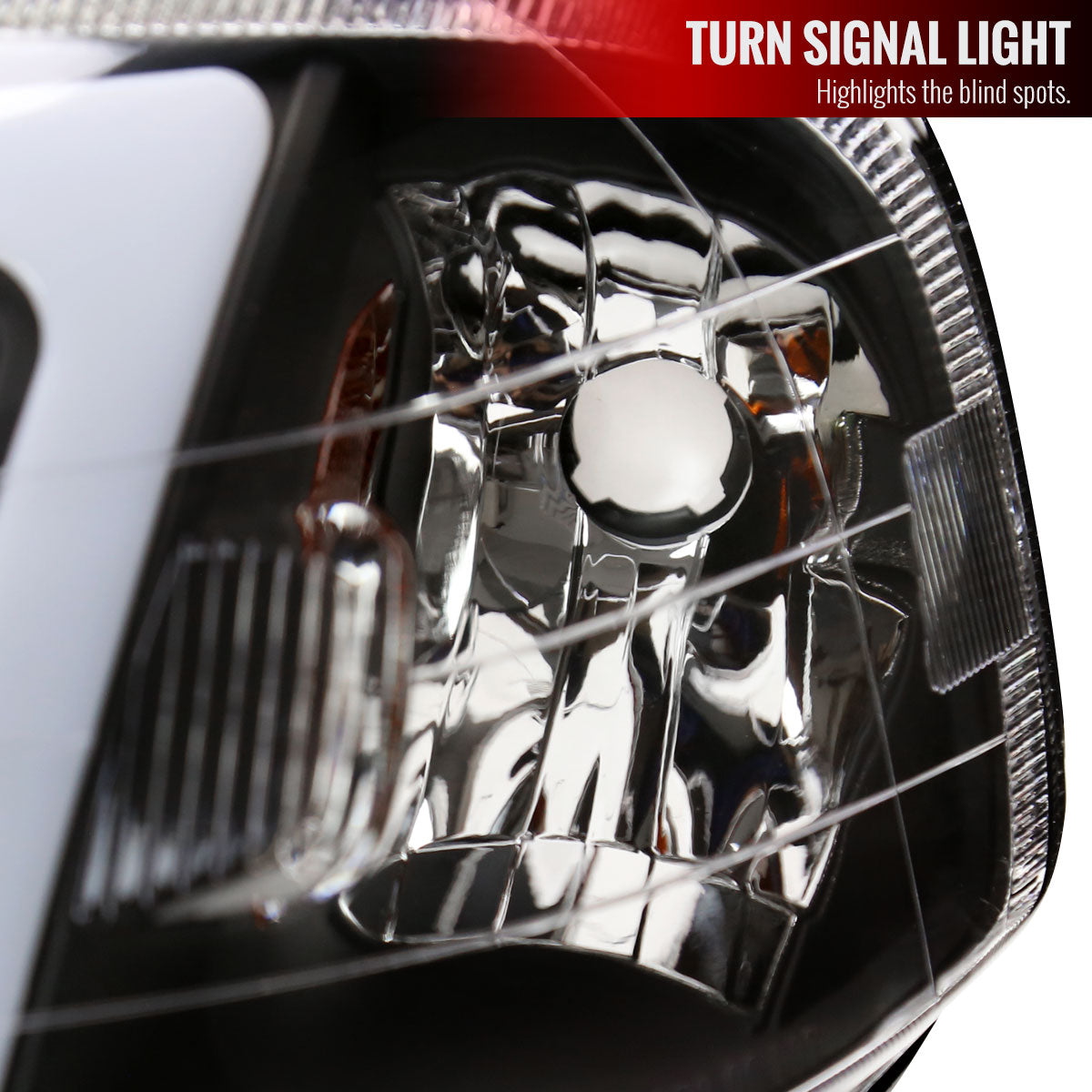 1999-2000 Honda Civic Coupe / Sedan LED Bar Factory Style Headlights (Matte Black Housing / Clear Lens)