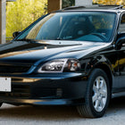 1999-2000 Honda Civic Coupe / Sedan LED Bar Factory Style Headlights (Matte Black Housing / Clear Lens)