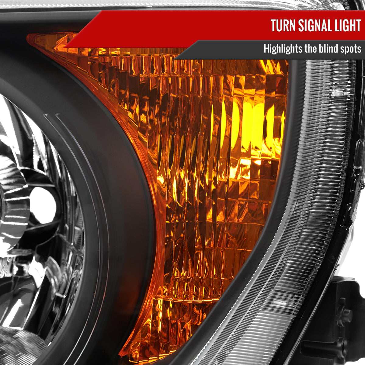 2003-2008 Honda Element Factory Style Headlights (Matte Black Housing / Clear Lens)