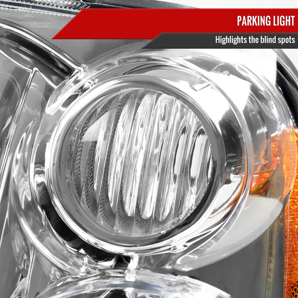 2001-2004 Nissan Frontier XE Factory Style Headlights (Chrome Housing / Clear Lens)