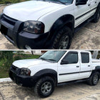 2001-2004 Nissan Frontier XE Factory Style Headlight (Chrome Housing / Smoked Lens)
