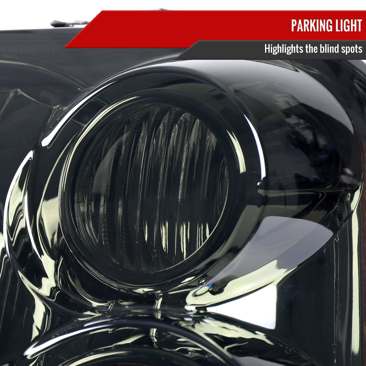 2001-2004 Nissan Frontier XE Factory Style Headlight (Chrome Housing / Smoked Lens)