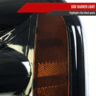 2001-2004 Nissan Frontier XE Factory Style Headlight (Chrome Housing / Smoked Lens)
