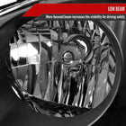 2001-2004 Nissan Frontier XE Factory Style Headlights (Matte Black Housing / Clear Lens)