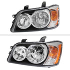 2001-2003 Toyota Highlander Factory Style Headlights (Chrome Housing / Clear Lens)