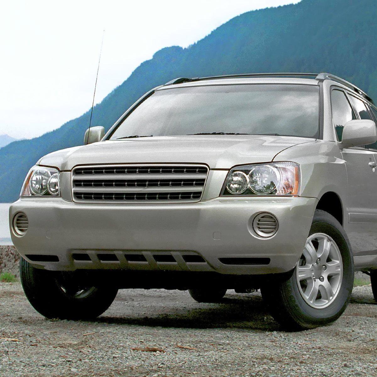2001-2003 Toyota Highlander Factory Style Headlights (Chrome Housing/Clear Lens)