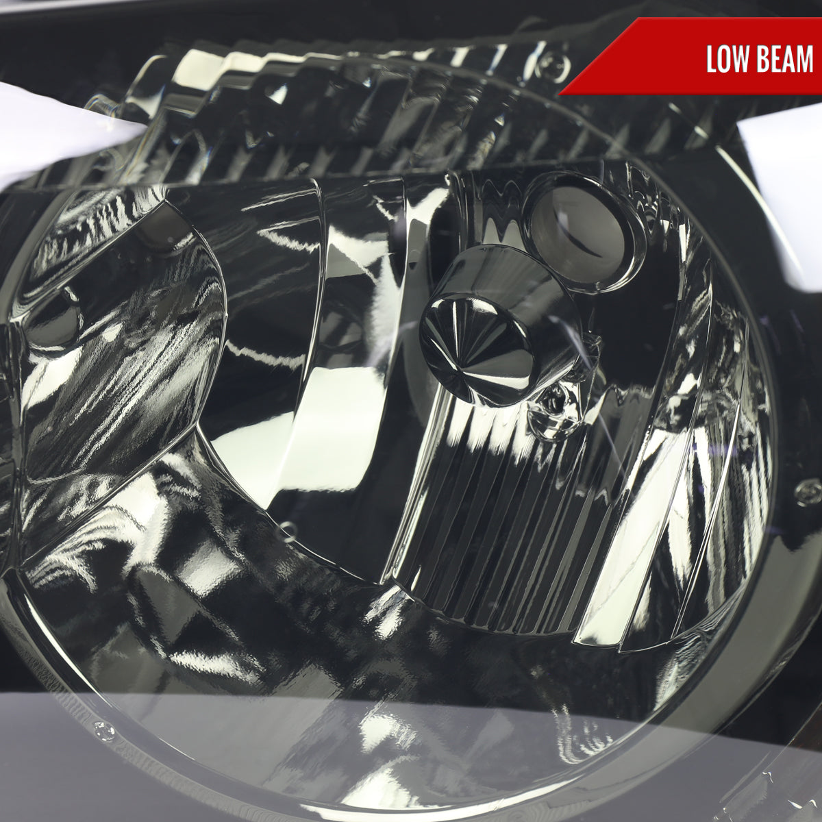 2001-2003 Toyota Highlander Factory Style Headlights (Chrome Housing / Smoked Lens)
