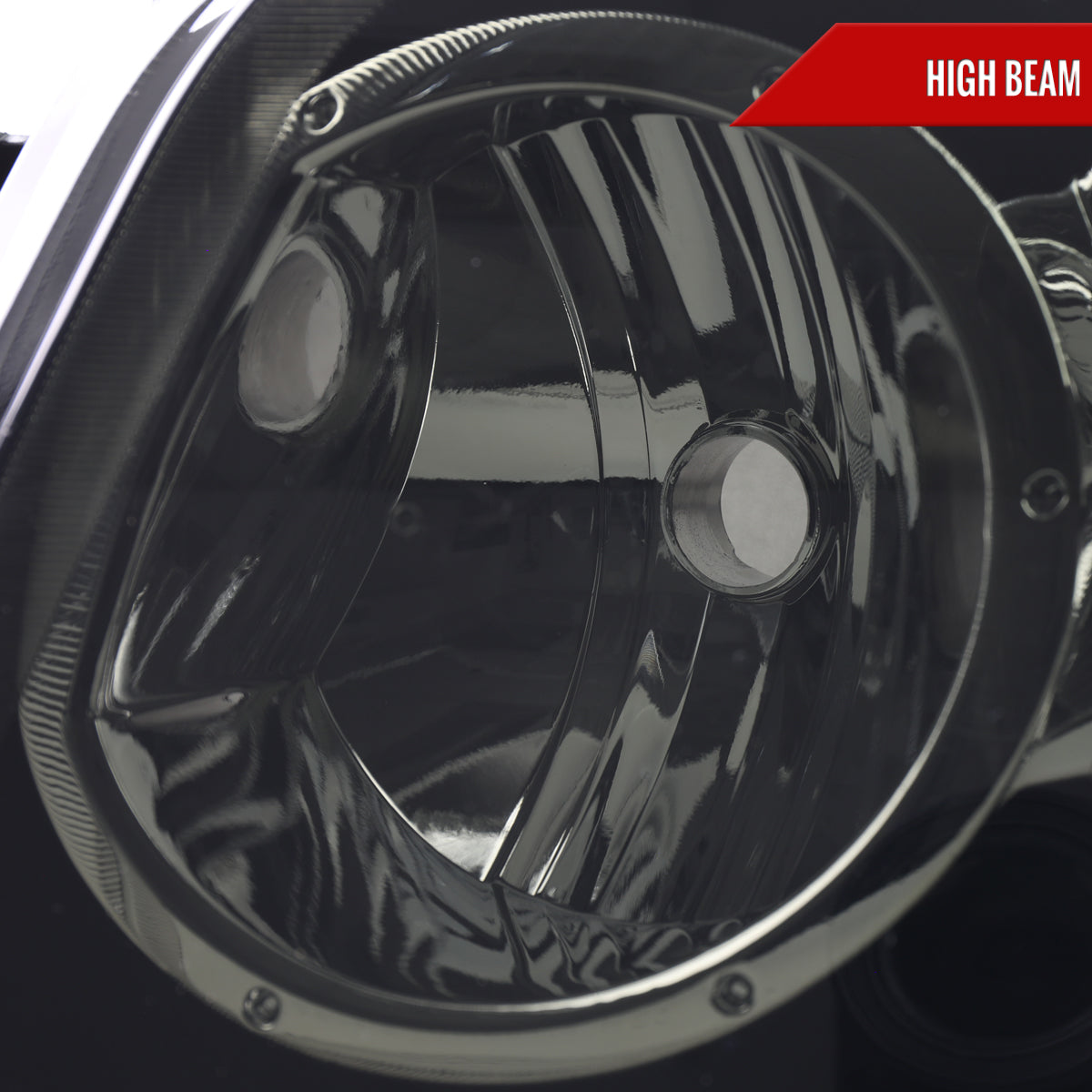 2001-2003 Toyota Highlander Factory Style Headlights (Chrome Housing / Smoked Lens)