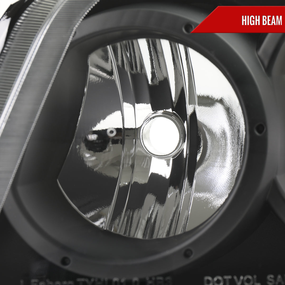 2001-2003 Toyota Highlander Factory Style Headlights (Matte Black Housing / Clear Lens)