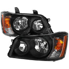 2001-2003 Toyota Highlander Factory Style Headlights (Matte Black Housing / Clear Lens)