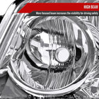 2004-2007 Toyota Highlander Factory Style Headlights (Chrome Housing / Clear Lens)