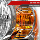 2004-2007 Toyota Highlander Factory Style Headlights (Chrome Housing / Clear Lens)