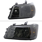 2004-2007 Toyota Highlander Factory Style Headlights (Chrome Housing / Smoked Lens)