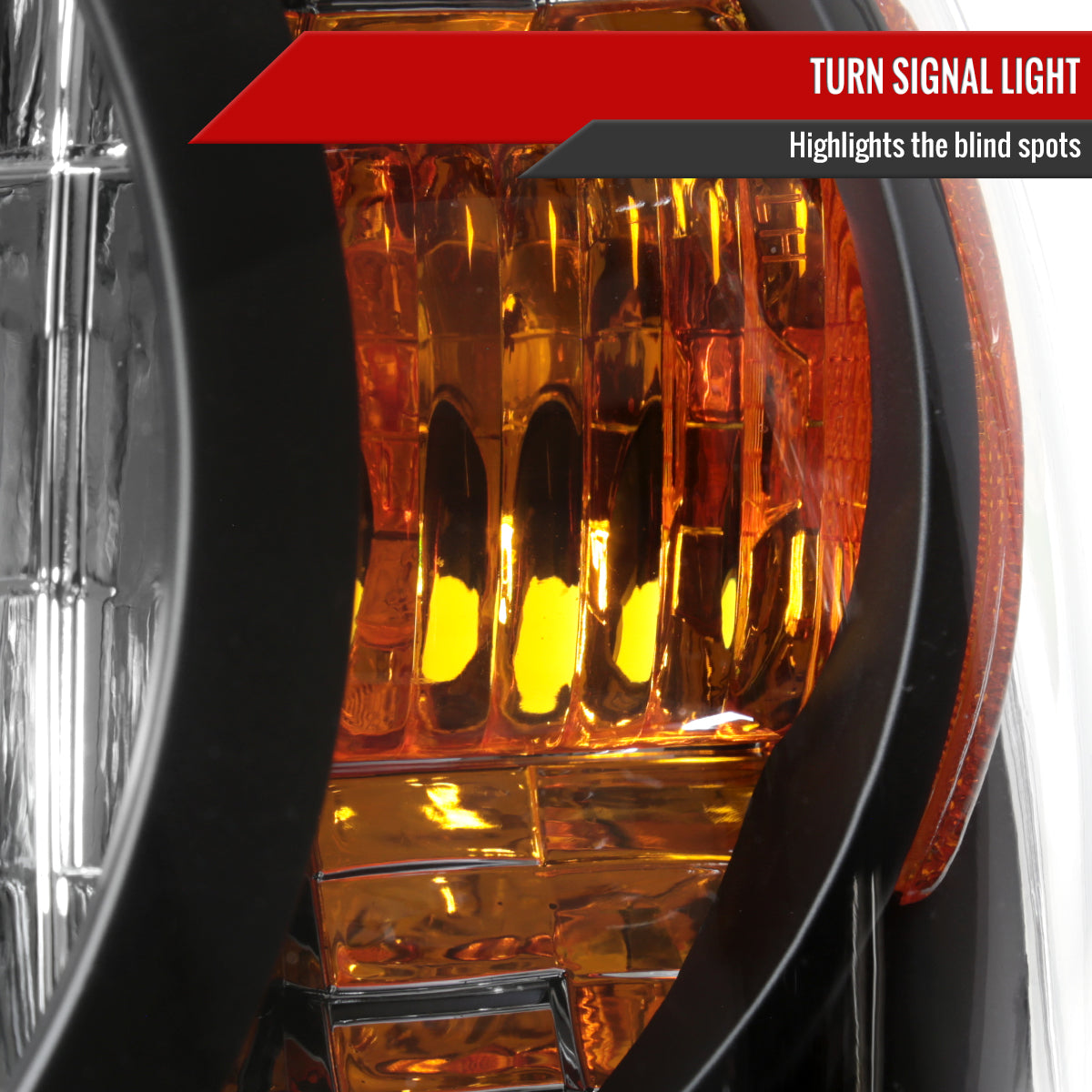 2004-2007 Toyota Highlander Factory Style Headlights (Matte Black Housing / Clear Lens)
