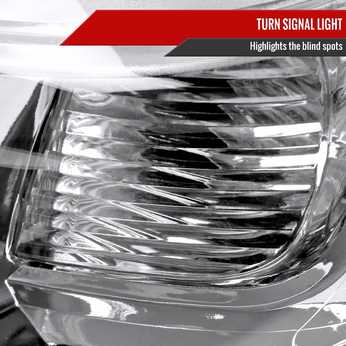 2008-2010 Toyota Highlander Factory Halogen Replacement Headlights (Chrome Housing / Clear Lens)