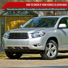 2008-2010 Toyota Highlander Factory Halogen Replacement Headlights (Chrome Housing / Clear Lens)
