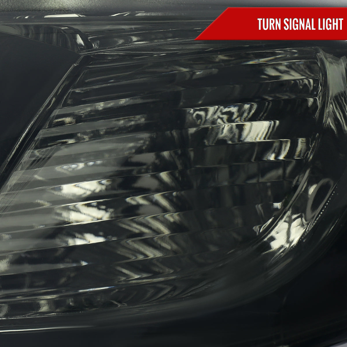 2008-2010 Toyota Highlander Factory Halogen Replacement Headlights (Chrome Housing / Smoked Lens)